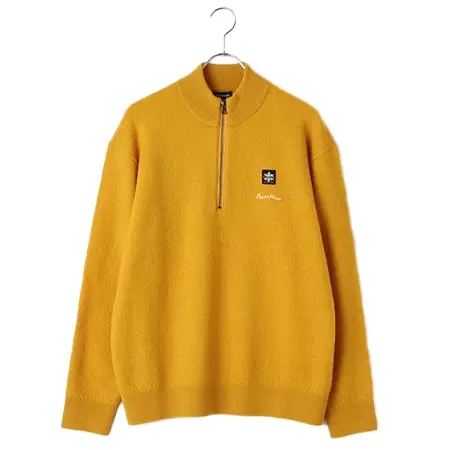 Papas+(パパスプラス) ウール天竺ボイルドニット ハイネックセーター