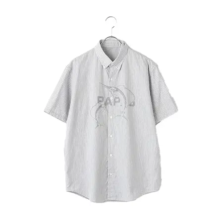 Papas(パパス) シャツ TOPオックスストライプシャツ カジキ