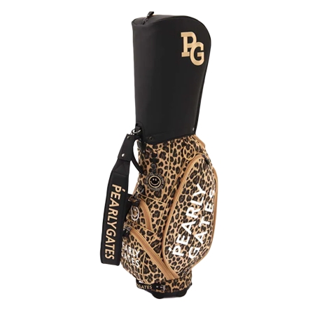 PEARLY GATES(パーリーゲイツ) キャディバッグ レオパード柄 キャディバッグ アニマル柄 (46インチ対応) UNISEX