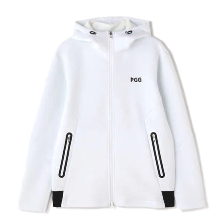 PEARLY GATES(パーリーゲイツ) PGG テックダンボール×SOLOTEXライトクロス フルジップフーディ (MENS)