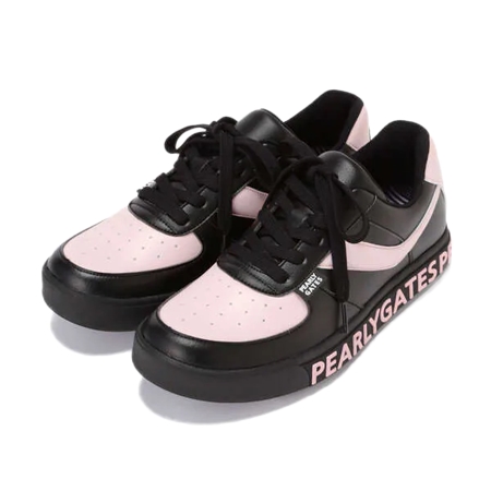 PEARLY GATES(パーリーゲイツ) シューズ ピンク×ブラックネイビー ローカット ゴルフシューズ (MENS)