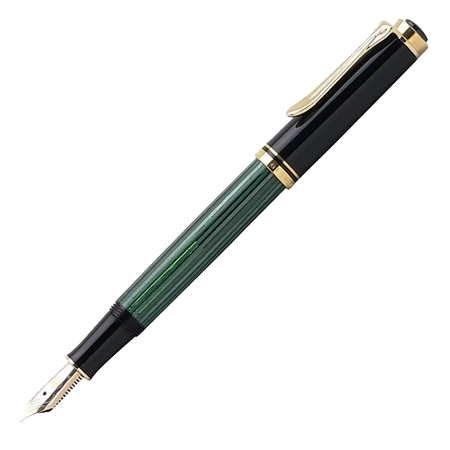 Pelikan(ペリカン) 万年筆 スーベレーン M300 緑縞 ギフト化粧箱入りボトルインク付
