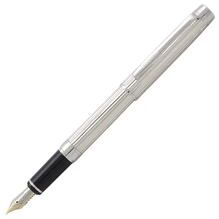PILOT(パイロット) 万年筆 グランセNC スターリングシルバー FGNC-35SS-S ストライプ