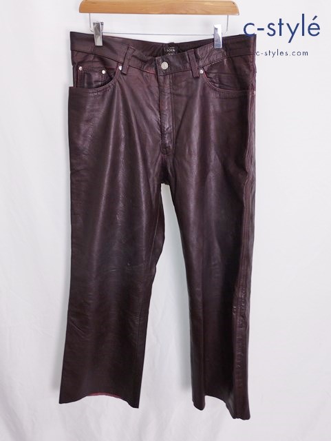 Horn Works ホーンワークス レザーパンツ 38 ブラウン