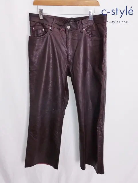 Horn Works ホーンワークス レザーパンツ 38 ブラウン