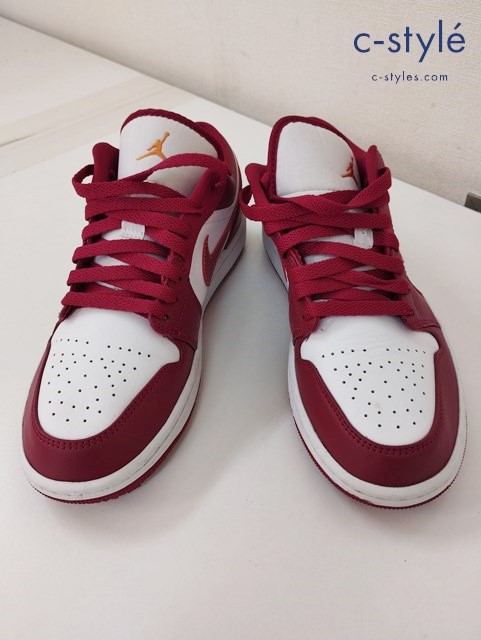 NIKE ナイキ スニーカー 26cm レッド×ホワイト AIR JORDAN 1 LOW SE 553558-607