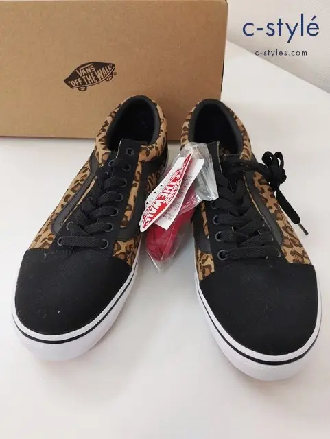 VANS ヴァンズ スニーカー 26.5cm ブラウン系 ヒョウ柄 OLD SKOOL DX V36CL + CVS 0004