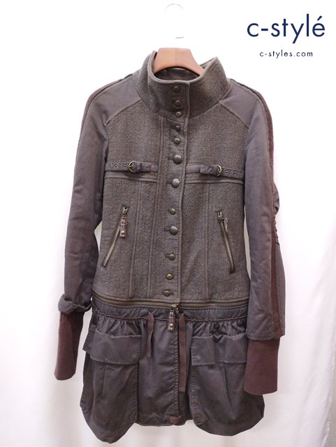 MARITHE FRANCOIS GIRBAUD マリテフランソワジルボー ウエスト切替コート M マルチカラー レディース