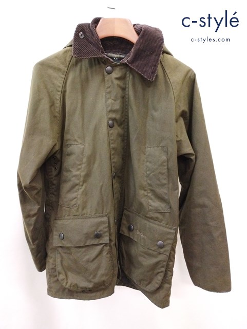Barbour バブアー CLASSIC BEDALE WAX JAKCKET C32/81CM カーキ ジップアップ フード