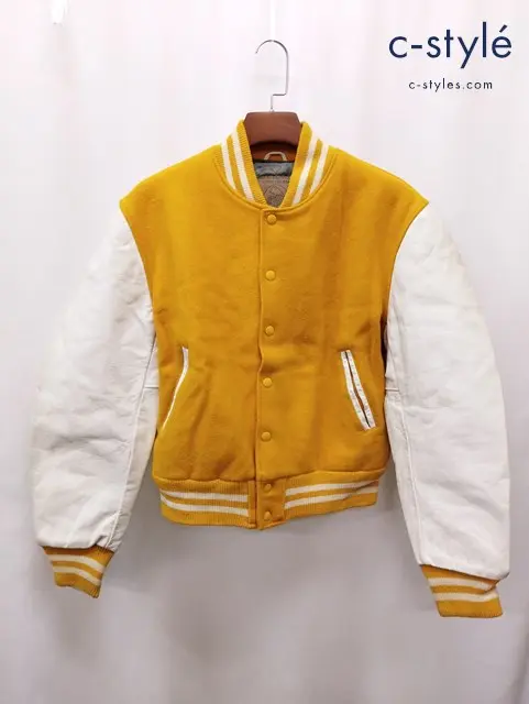 GOLDEN BEAR ゴールデンベア スタジャン M イエロー系 USA製