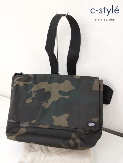 JACK SPADE ジャックスペード バッグ グリーン系 CAMO WAXWEAR FIELD MESSENGER NYRU2399