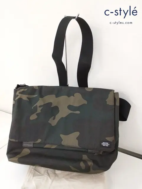 JACK SPADE ジャックスペード バッグ グリーン系 CAMO WAXWEAR FIELD MESSENGER NYRU2399