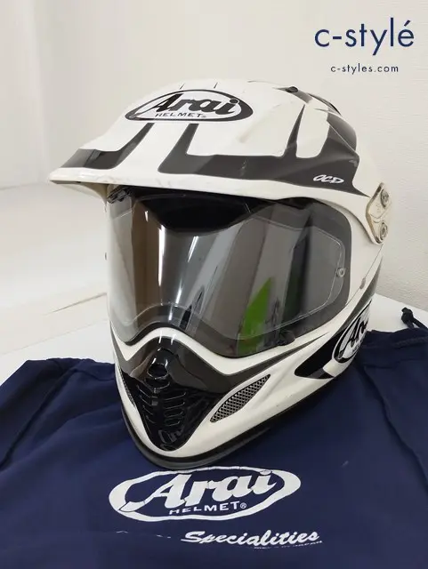 ARAI アライ ヘルメット ツアークロス3 61.62cm未満 ホワイト×ブラック オフロード バイク用品