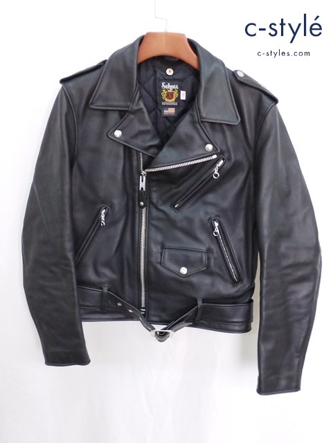 Schott ショット ダブルライダース ジャケット 38 ブラック 7007 牛革