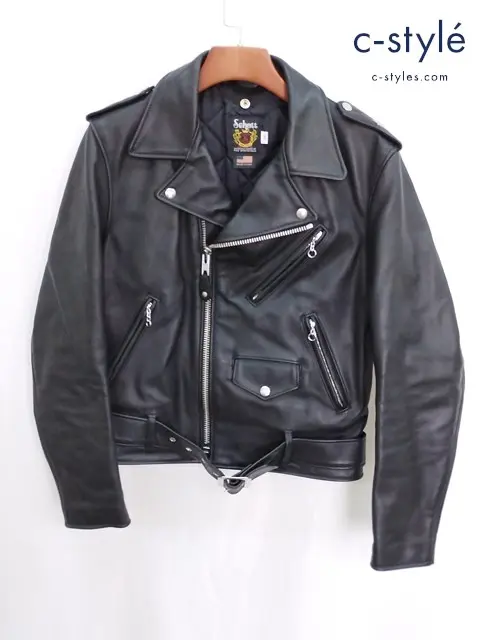 Schott ショット ダブルライダース ジャケット 38 ブラック 7007 牛革