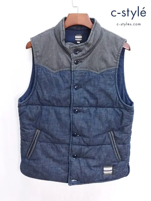 桃太郎ジーンズ 中綿ベスト 40 インディゴ