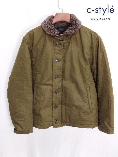 桃太郎ジーンズ N-1 デッキジャケット M カーキ