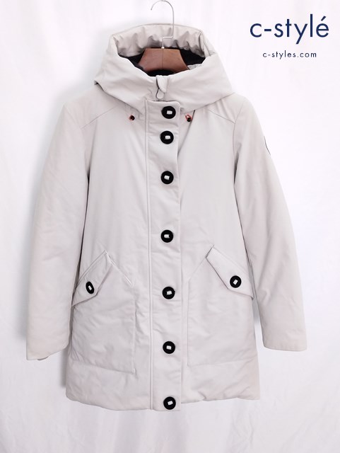 SAVE THE DUCK コート S クリーム系 P40413W ARLTIC パーカー ポリエステル100% ボタン レディース