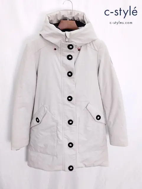 SAVE THE DUCK コート S クリーム系 P40413W ARLTIC パーカー ポリエステル100% ボタン レディース