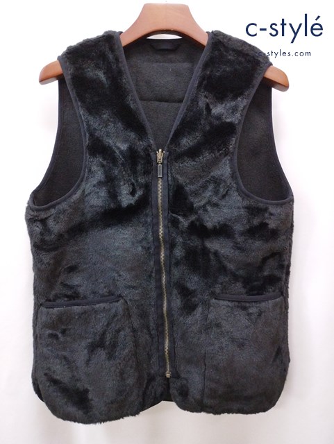 Barbour バブアー ファーライナーベスト 38 ブラック ジップアップ 2002103