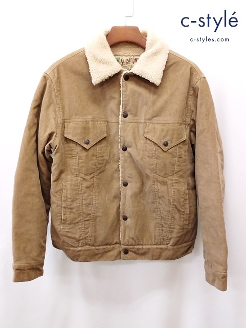 SUGAR CANE シュガーケーン ランチジャケット M ベージュ コーデュロイ ボタン SC13940