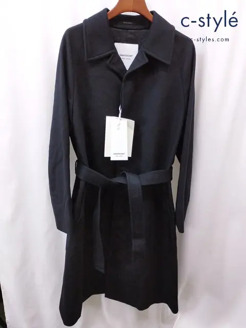 SANYO COAT サンヨーコート バルマカーンコート LL ブラック Rain Wool カシミヤ P1B14042