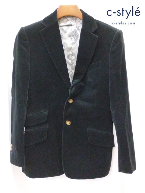 Vivienne Westwood MAN ヴィヴィアンウエストウッドマン ベロアジャケット 44 ブラック VW-W1-88016