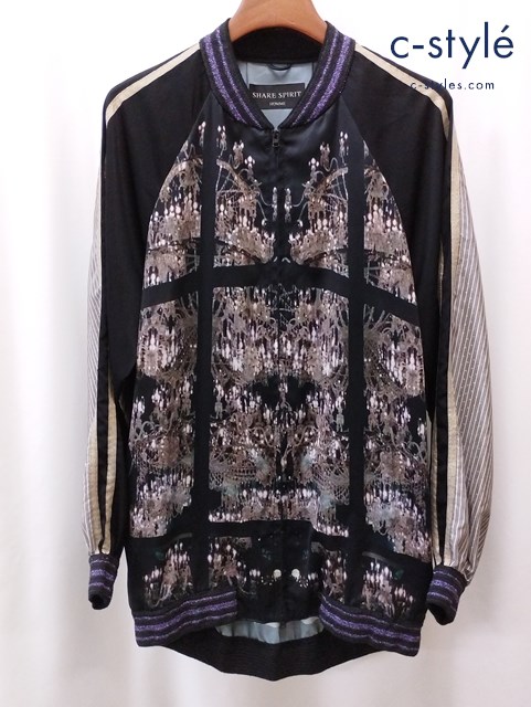 SHARE SPIRIT シェアースピリット スカジャン S ブラック系 FA2130