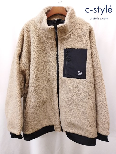 NEW ERA ニューエラ ボアブルゾン 8L ベージュ 1273-3386