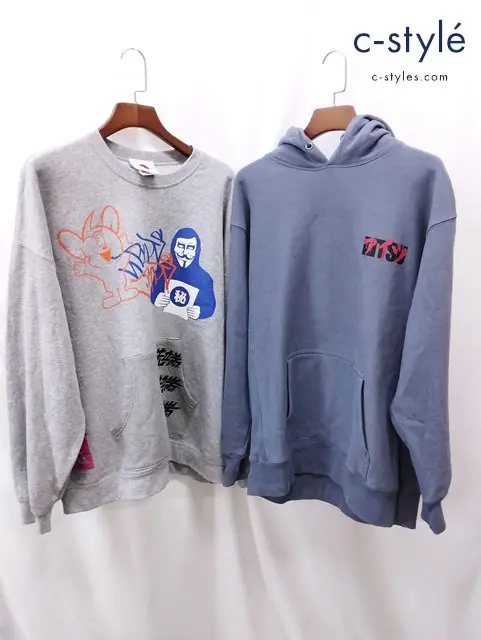 PUNK DRUNKERS パンクドランカーズ トレーナー XL グレー 裏起毛