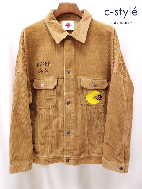 PUNK DRUNKERS×PAC-MAN パンクドランカーズ×パックマン 名人コーデュロイジャケット XL ブラウン