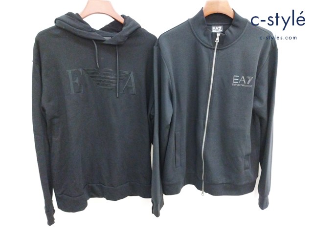 EMPORIO ARMANI エンポリオアルマーニ パーカー トレーナー XL ブラック