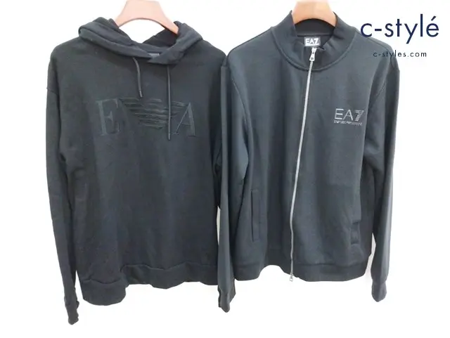 EMPORIO ARMANI エンポリオアルマーニ パーカー トレーナー XL ブラック