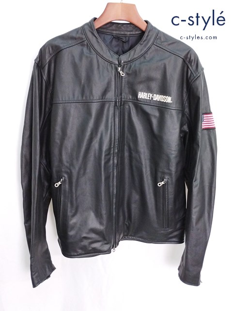 Harley-Davidson ハーレーダビッドソン レザージャケット XL ブラック 98135-05VM アメリカ製