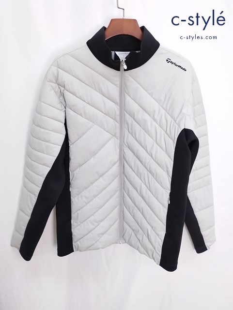 TaylorMade テーラーメイド ダウンジャケット O グレー ジップアップ ゴルフ用品