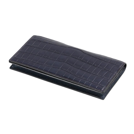 大峡製鞄(オオバセイホウ) 財布 5-1108-4-CRC 束入れ 通し襠 長財布 総クロコダイル 無双仕立て