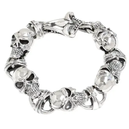 ROYAL ORDER(ロイヤルオーダー) ブレスレット CRUSADER SKULL W / CROSS