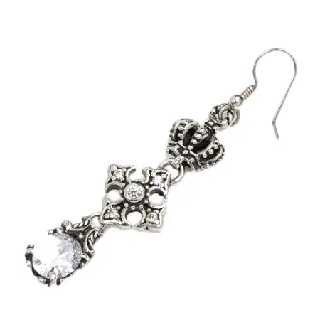 ROYAL ORDER(ロイヤルオーダー) ピアス SML ANTOINETTE FDL CROSS DROP 8X10（1個単位)