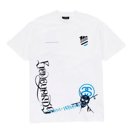 STUSSY×NEIGHBORHOOD(ステューシー×ネイバーフッド) Distressed Boneyard Stussy x Neighborhood White T-Shirt