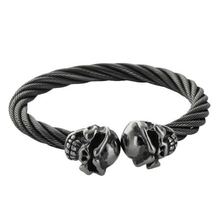 TRAVIS WALKER(トラヴィスワーカー) バングル・ブレスレット SPEED SKULL CABLE BANGLE