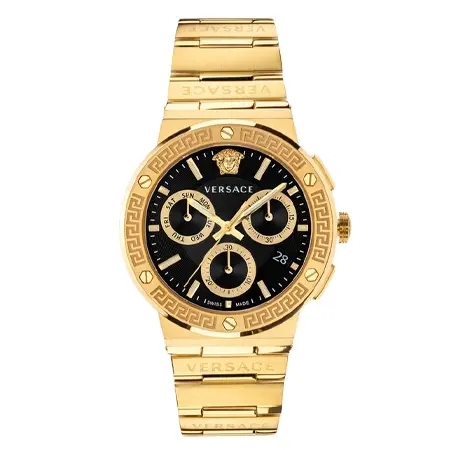 VERSACE(ヴェルサーチェ) 時計 グレカ ロゴ クロノ ウォッチ