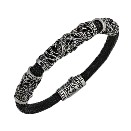 ZOCALO(ソカロ) ブレスレット ドラゴン・ガルーシャ・ブレスレット : Dragon Galuchat Bracelet