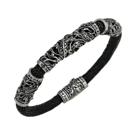 ZOCALO(ソカロ) ブレスレット ドラゴン・ガルーシャ・ブレスレット : Dragon Galuchat Bracelet