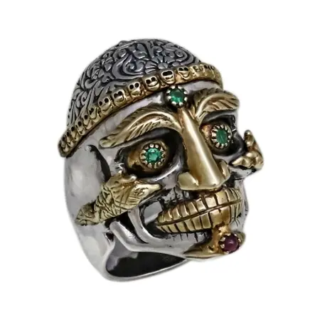 ZOCALO(ソカロ) リング チベタン・モンク・スカル・リング : Tibetan Monk Skull Ring