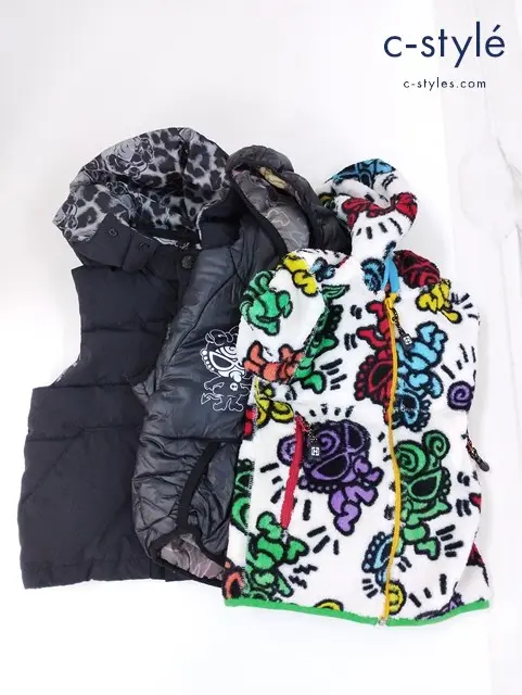 HYSTERICMINI ヒステリックミニ 中綿ジャケット 80 ベスト パーカー 100 キッズ 男の子 女の子 計3点