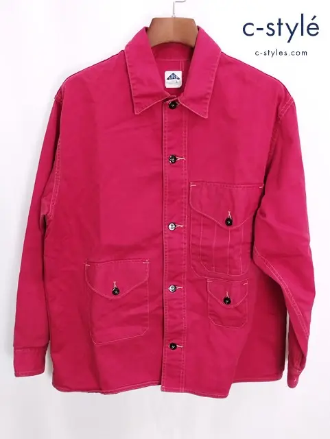 POST O’ALLS ポストオーバーオールズ カバーオール L レッド コットン100% アメリカ製