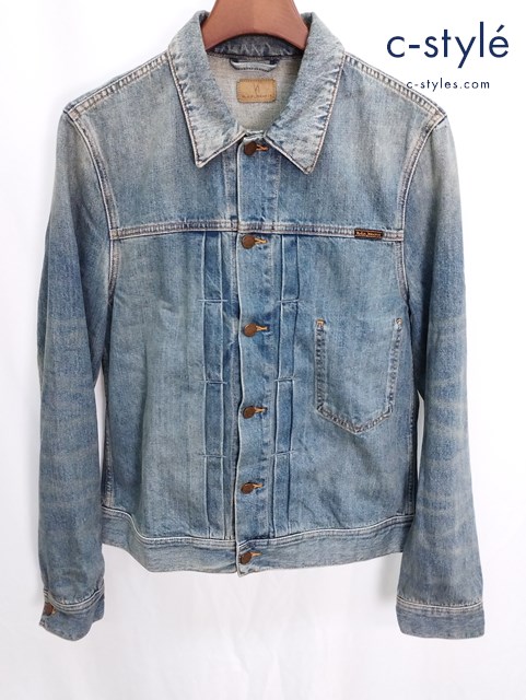 Nudie Jeans ヌーディージーンズ デニムジャケット M インディゴ コットン100% ボタン 1008028