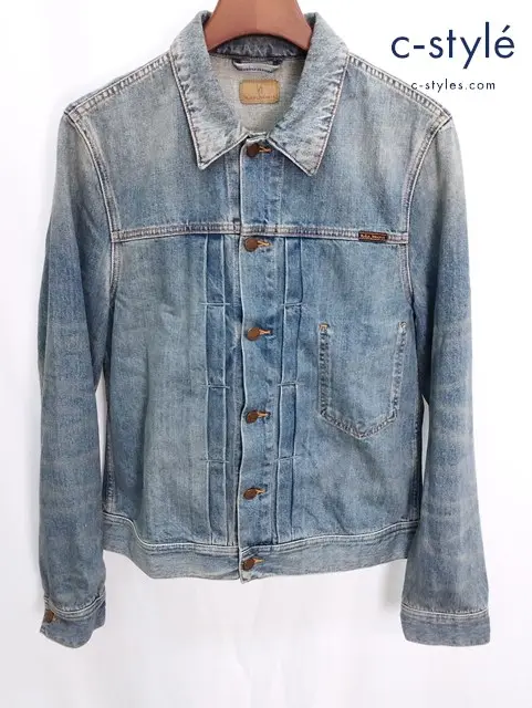 Nudie Jeans ヌーディージーンズ デニムジャケット M インディゴ コットン100% ボタン 1008028