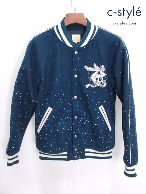 BILLIONAIRE BOYS CLUB ビリオネアボーイズクラブ スタジアムジャンバー L グリーン系 ワッペン