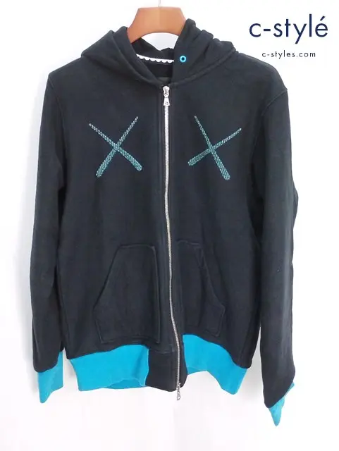 OriginalFake x KAWS オリジナルフェイク×カウズ パーカー 3 ブラック フーディー